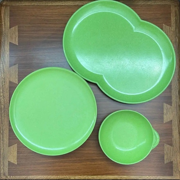 Branchell Melmac Color Flyte Green Dishes - Picture 2 of 4